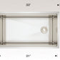 American Imaginations AI-34395 33" Stainless Steel Rectangle Stainless Steel Modern Kitchen Sink