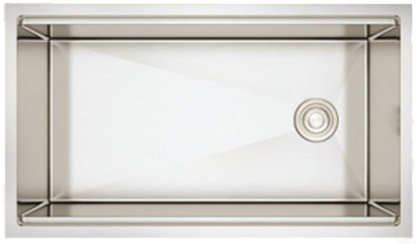 American Imaginations AI-34395 33" Stainless Steel Rectangle Stainless Steel Modern Kitchen Sink