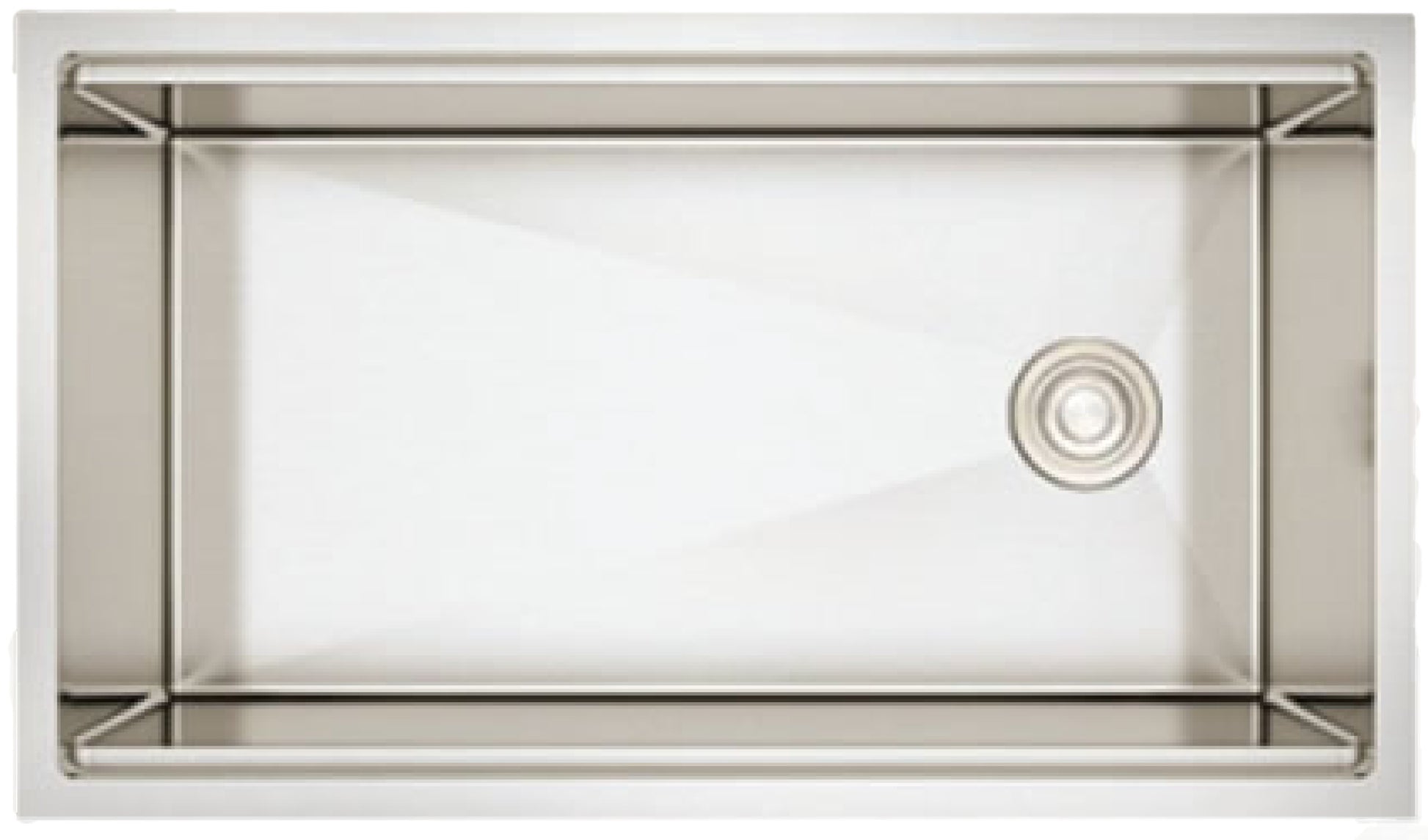 American Imaginations AI-34395 33" Stainless Steel Rectangle Stainless Steel Modern Kitchen Sink