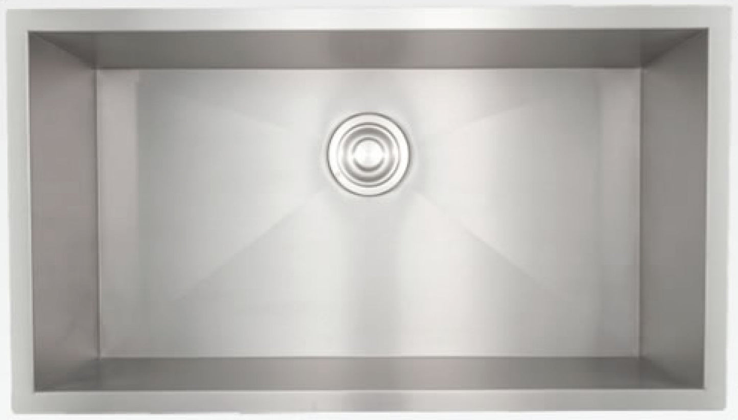 American Imaginations AI-34399 30" Stainless Steel Rectangle Stainless Steel Modern Kitchen Sink