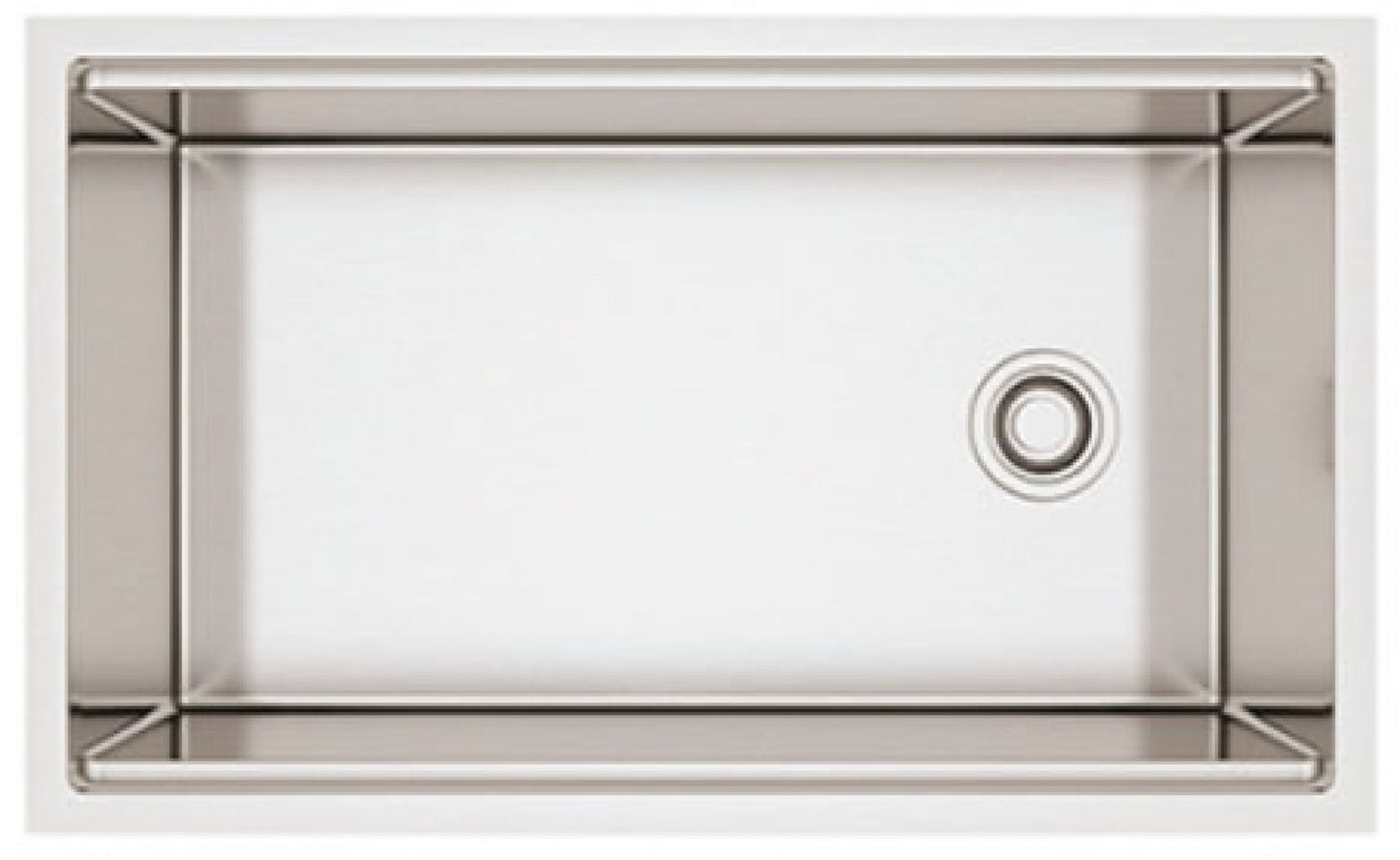 American Imaginations AI-34405 32" Stainless Steel Rectangle Stainless Steel Modern Kitchen Sink