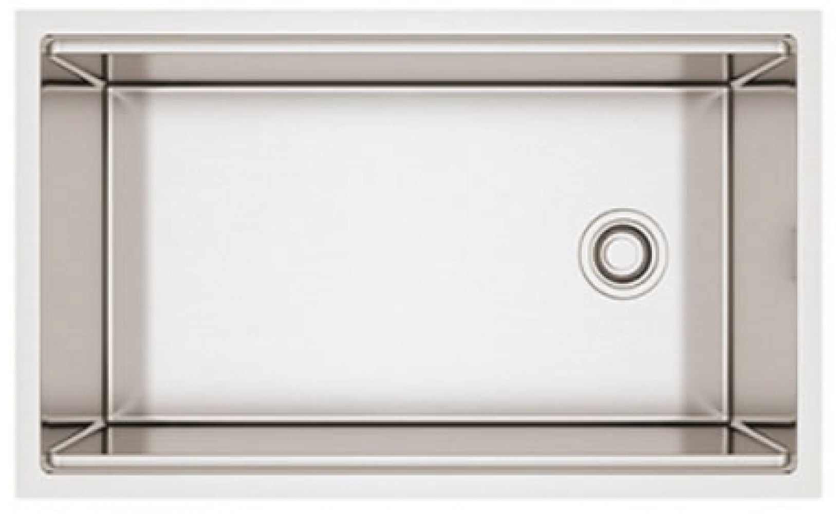 American Imaginations AI-34405 32" Stainless Steel Rectangle Stainless Steel Modern Kitchen Sink