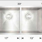 American Imaginations AI-34408 33" Stainless Steel Rectangle Stainless Steel Modern Kitchen Sink