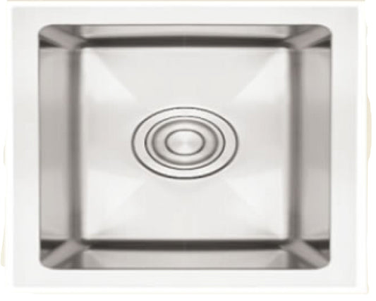 American Imaginations AI-34412 12" Stainless Steel Square Stainless Steel Modern Kitchen Sink