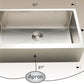 American Imaginations AI-34413 31" Stainless Steel Rectangle Stainless Steel Modern Kitchen Sink