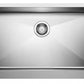 American Imaginations AI-34413 31" Stainless Steel Rectangle Stainless Steel Modern Kitchen Sink