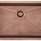 American Imaginations AI-34415 32" Copper Rectangle Copper Transitional Kitchen Sink