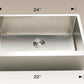American Imaginations AI-34417 24" Stainless Steel Rectangle Stainless Steel Modern Kitchen Sink