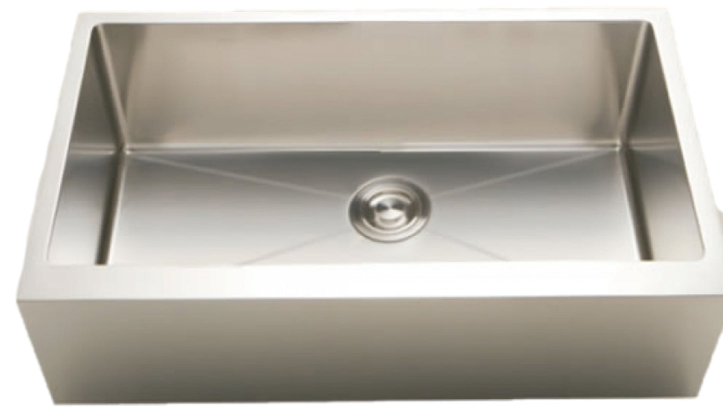 American Imaginations AI-34417 24" Stainless Steel Rectangle Stainless Steel Modern Kitchen Sink