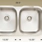 American Imaginations AI-34419 30" Stainless Steel Rectangle Stainless Steel Modern Kitchen Sink