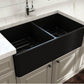 American Imaginations AI-34420 33" Black Granite Composite Rectangle Granite Composite Modern Kitchen Sink
