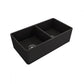American Imaginations AI-34420 33" Black Granite Composite Rectangle Granite Composite Modern Kitchen Sink