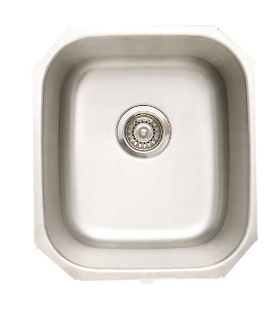 American Imaginations AI-34421 15" Stainless Steel Rectangle Stainless Steel Modern Kitchen Sink