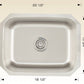 American Imaginations AI-34424 20" Stainless Steel Rectangle Stainless Steel Modern Kitchen Sink