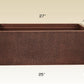 American Imaginations AI-34425 27" Copper Rectangle Copper Modern Kitchen Sink