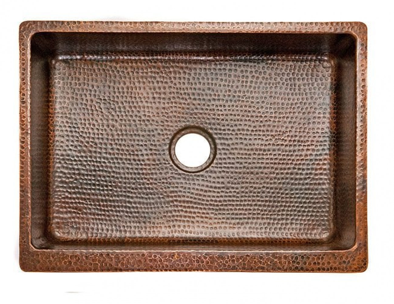 American Imaginations AI-34425 27" Copper Rectangle Copper Modern Kitchen Sink