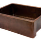 American Imaginations AI-34425 27" Copper Rectangle Copper Modern Kitchen Sink