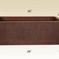 American Imaginations AI-34426 30" Copper Rectangle Copper Modern Kitchen Sink