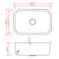 American Imaginations AI-34431 27" Stainless Steel Rectangle Stainless Steel Modern Kitchen Sink