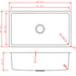 American Imaginations AI-34433 31" Stainless Steel Rectangle Stainless Steel Modern Kitchen Sink