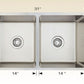 American Imaginations AI-34437 31" Stainless Steel Rectangle Stainless Steel Modern Kitchen Sink