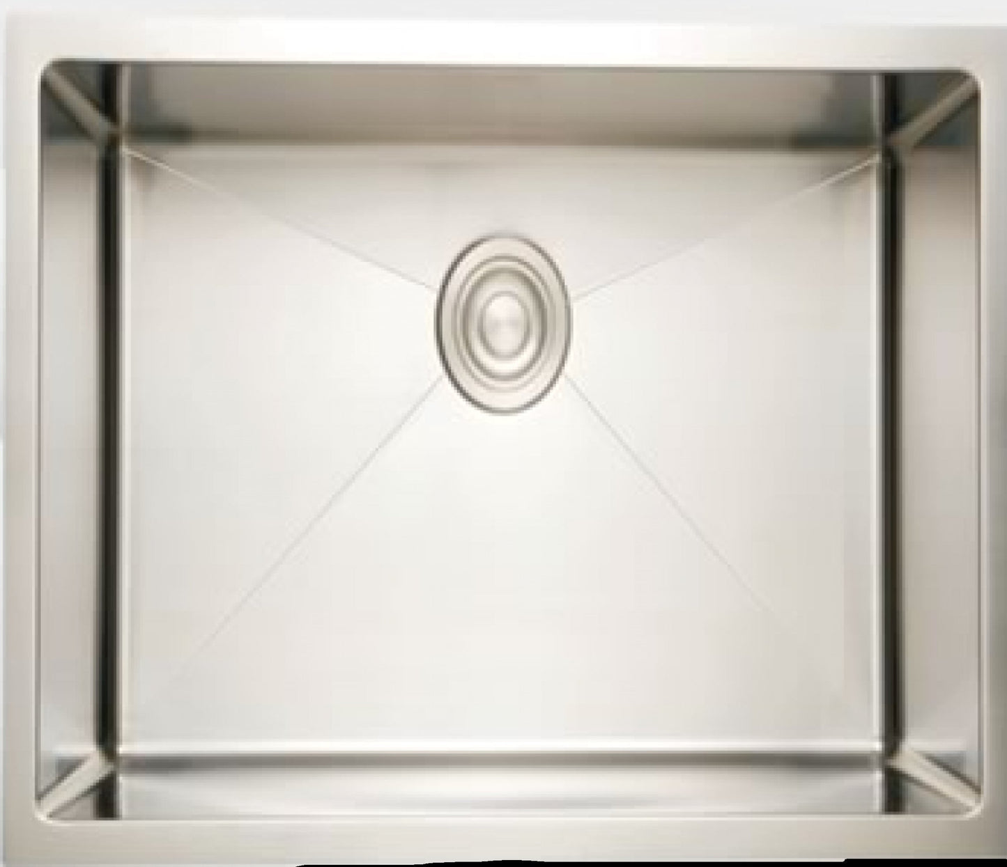 American Imaginations AI-34438 24" Stainless Steel Square Stainless Steel Modern Kitchen Sink