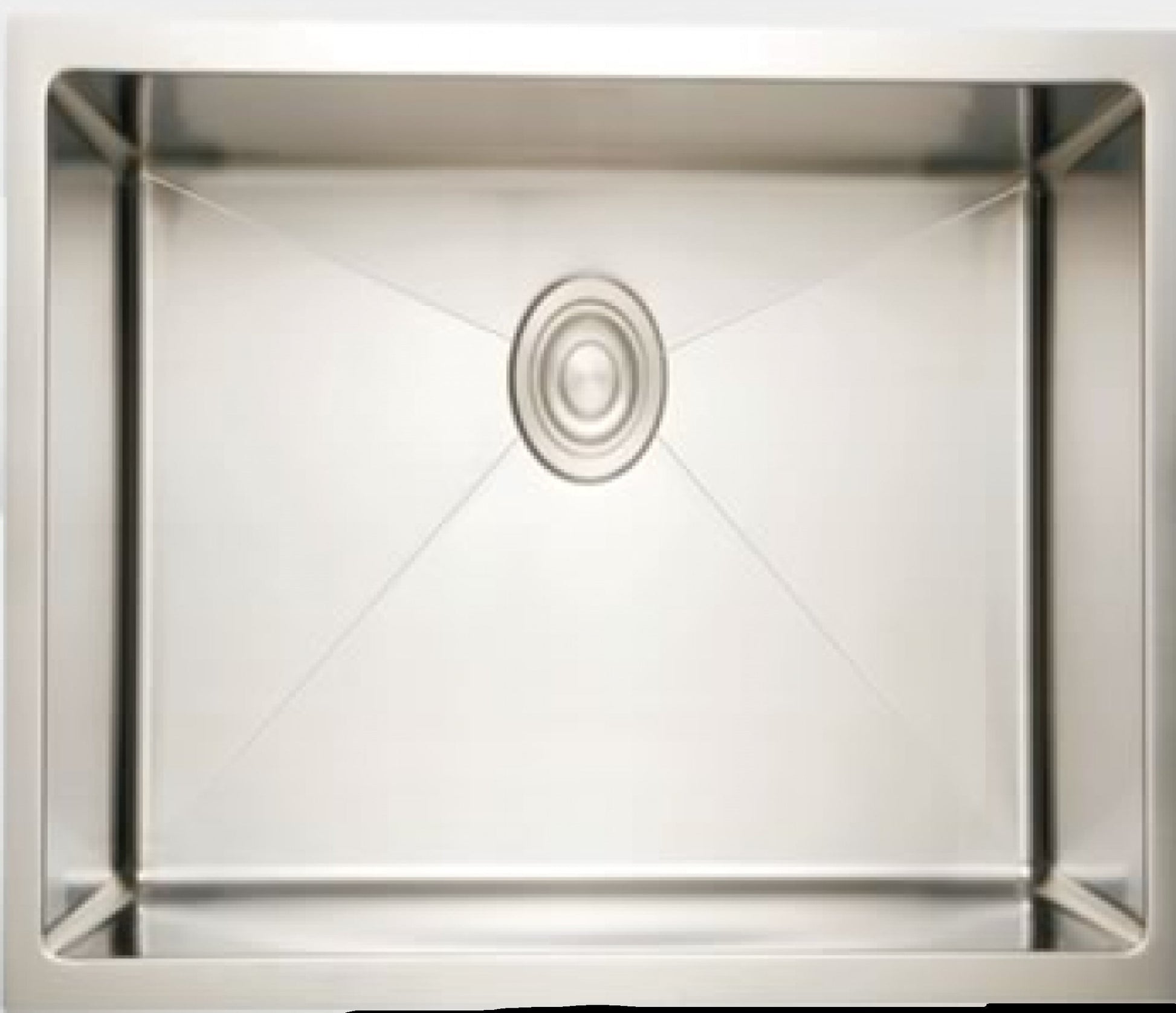 American Imaginations AI-34438 24" Stainless Steel Square Stainless Steel Modern Kitchen Sink