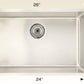 American Imaginations AI-34447 26" Stainless Steel Rectangle Stainless Steel Modern Kitchen Sink