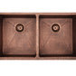 American Imaginations AI-34451 32" Copper Rectangle Copper Modern Kitchen Sink