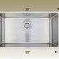 American Imaginations AI-34453 32" Stainless Steel Rectangle Stainless Steel Modern Kitchen Sink