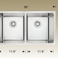 American Imaginations AI-34459 26" Stainless Steel Rectangle Stainless Steel Modern Kitchen Sink