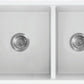 American Imaginations AI-34461 27" White Granite Composite Rectangle Granite Composite Modern Kitchen Sink