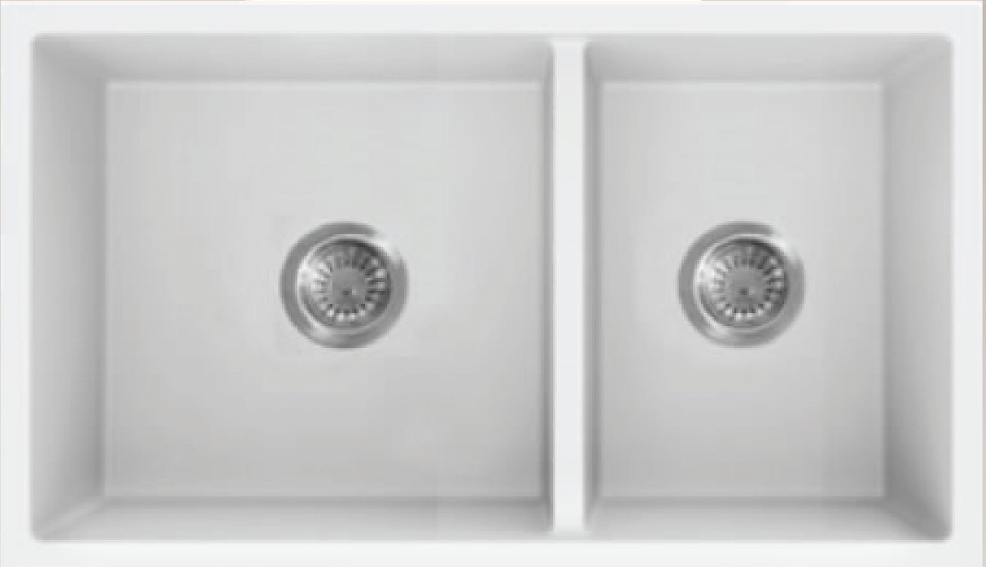 American Imaginations AI-34461 27" White Granite Composite Rectangle Granite Composite Modern Kitchen Sink