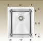 American Imaginations AI-34467 14" Stainless Steel Rectangle Stainless Steel Modern Kitchen Sink