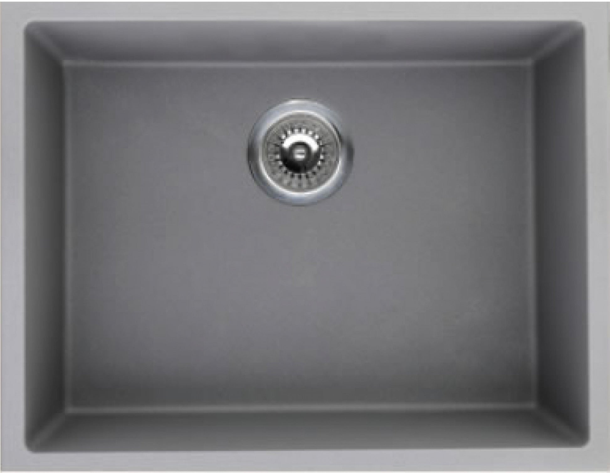 American Imaginations AI-34472 20" Grey Granite Composite Rectangle Granite Composite Modern Kitchen Sink