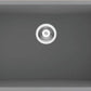 American Imaginations AI-34473 34" Grey Granite Composite Rectangle Granite Composite Modern Kitchen Sink