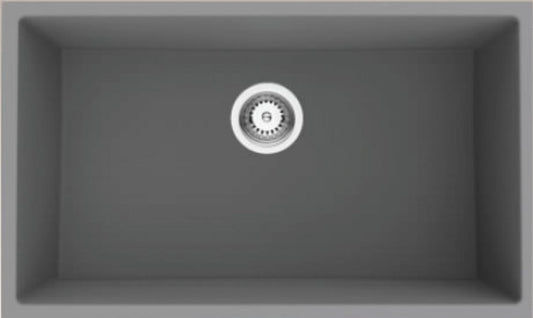 American Imaginations AI-34473 34" Grey Granite Composite Rectangle Granite Composite Modern Kitchen Sink