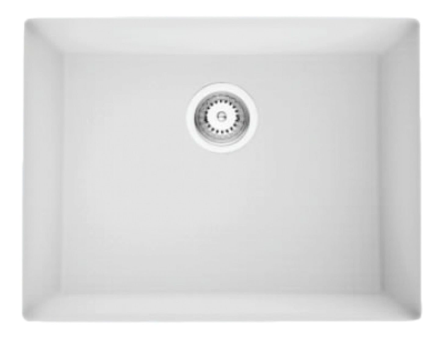 American Imaginations AI-34474 20" White Granite Composite Rectangle Granite Composite Modern Kitchen Sink