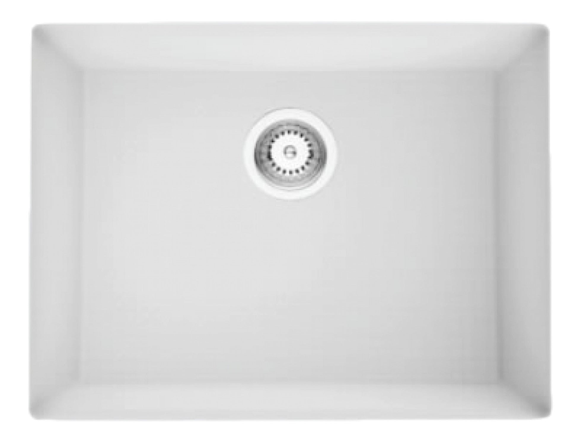 American Imaginations AI-34474 20" White Granite Composite Rectangle Granite Composite Modern Kitchen Sink