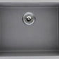American Imaginations AI-34476 20" Grey Granite Composite Rectangle Granite Composite Modern Kitchen Sink