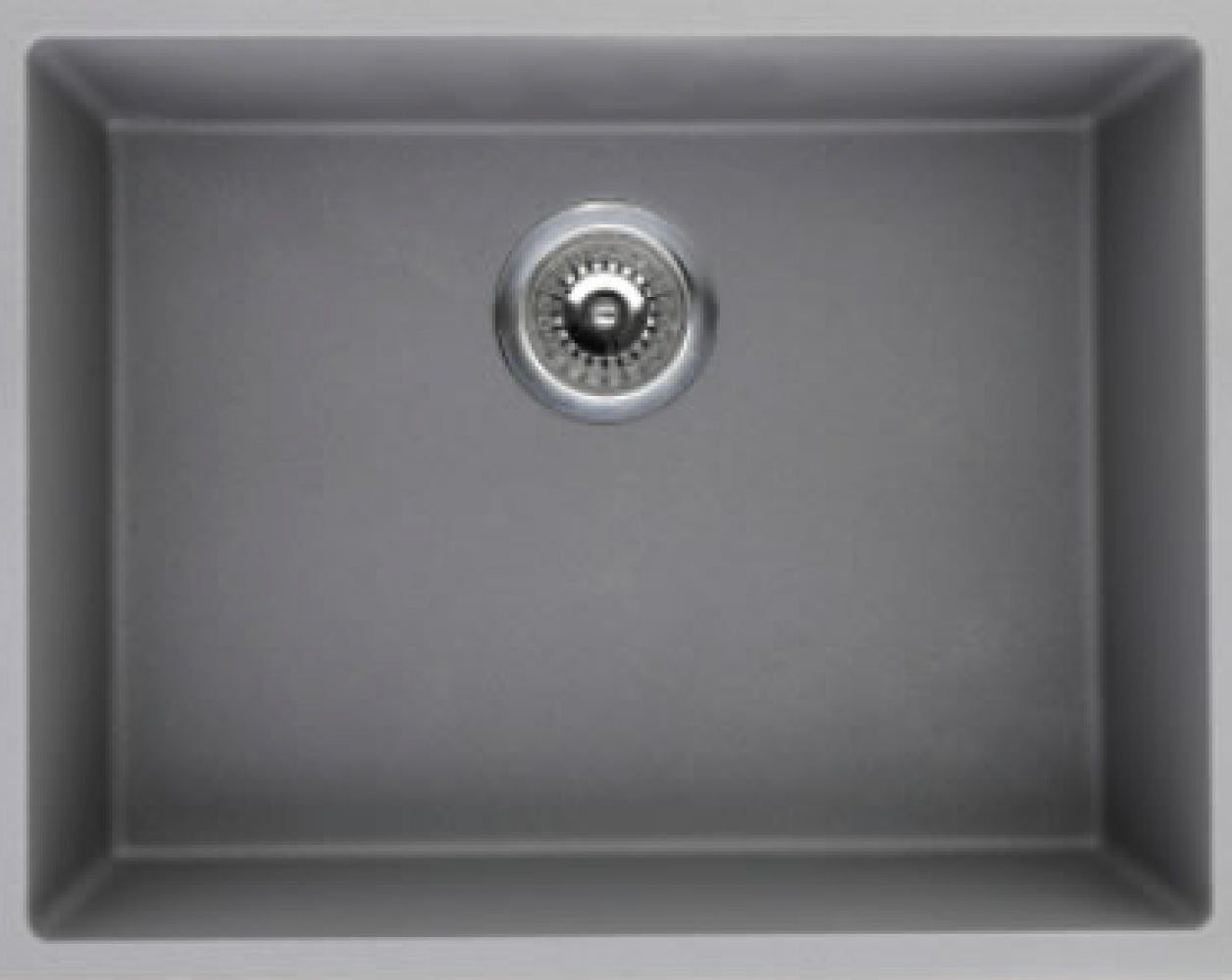 American Imaginations AI-34476 20" Grey Granite Composite Rectangle Granite Composite Modern Kitchen Sink
