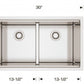 American Imaginations AI-34480 30" Stainless Steel Rectangle Stainless Steel Modern Kitchen Sink