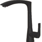 American Imaginations AI-34482 7" Black Stainless Steel Modern Kitchen Sink Faucet