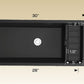 American Imaginations AI-34483 30" Black Granite Composite Rectangle Granite Composite Modern Kitchen Sink