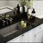 American Imaginations AI-34483 30" Black Granite Composite Rectangle Granite Composite Modern Kitchen Sink