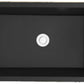 American Imaginations AI-34483 30" Black Granite Composite Rectangle Granite Composite Modern Kitchen Sink