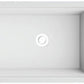 American Imaginations AI-34484 36" White Granite Composite Rectangle Granite Composite Modern Kitchen Sink