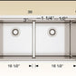 American Imaginations AI-34489 36" Stainless Steel Rectangle Stainless Steel Modern Kitchen Sink