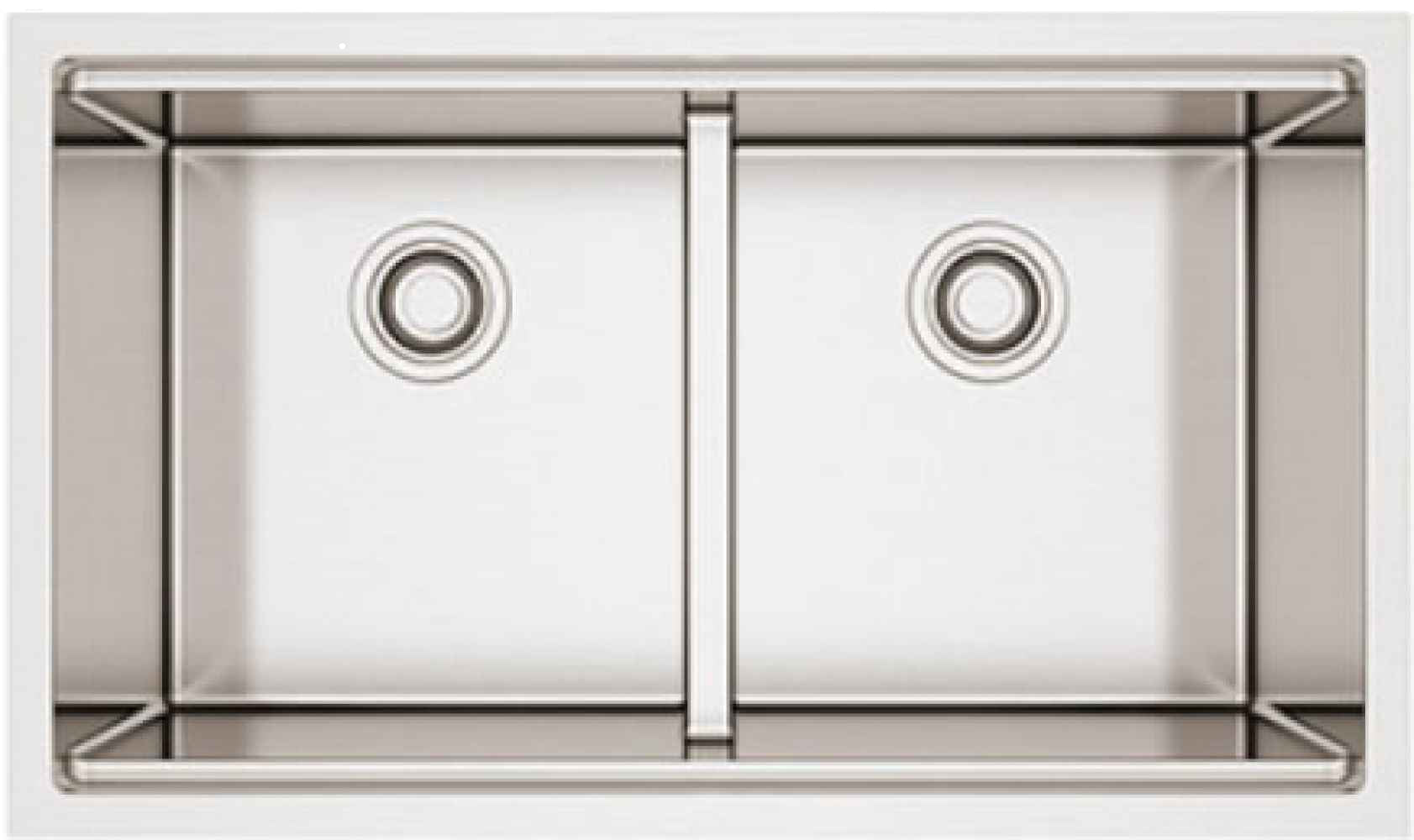 American Imaginations AI-34489 36" Stainless Steel Rectangle Stainless Steel Modern Kitchen Sink