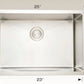 American Imaginations AI-34491 25" Stainless Steel Rectangle Stainless Steel Modern Kitchen Sink